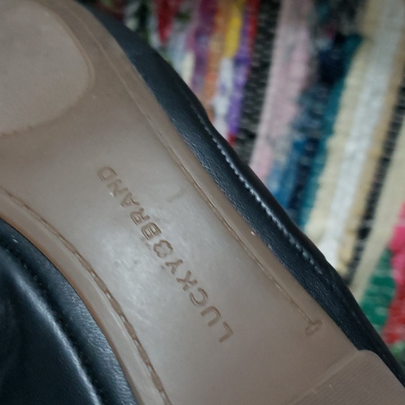 Lucky brand leather ballet flats sz 8M - Picture 5 of 6